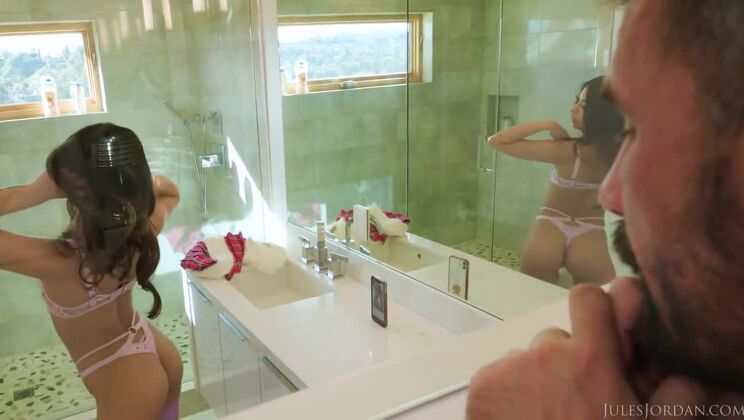 [JulesJordan] - Brunette Latina Xxlayna Marie Matches Manuel's Big Cock - Xxlayna Marie