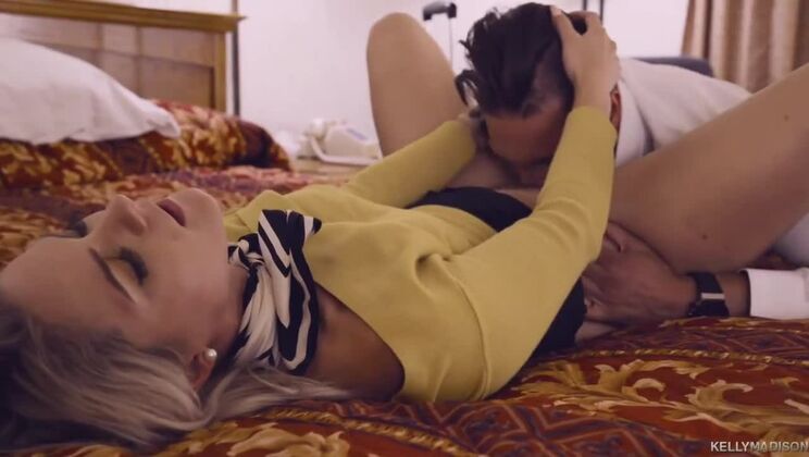 Blonde Lisey Sweet gets a creampie after rough anal sex