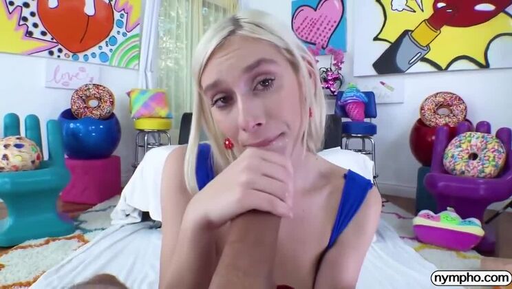 [Nympho] - Blonde Kay Lovely Takes Big Cock - Cumshot Finish - Kay Lovely