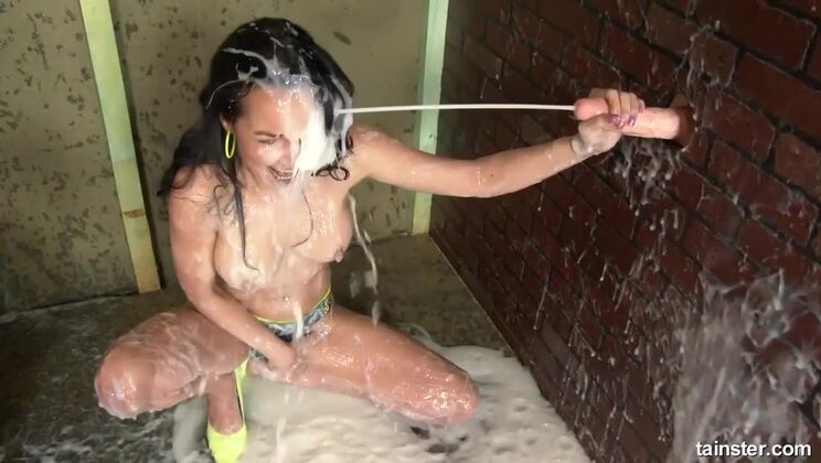 Cream Covered Francys Belle: Big Tits, Solo Fetish, & Sex Toy Action