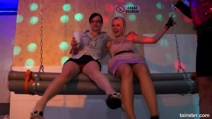 [Tainster] - CFNM Group Sex with MILFs in Stockings - Cam 2 Action - Lucy Bell - Kitty Jane - Mischelle - Leony aprill - Welli - Vivien1