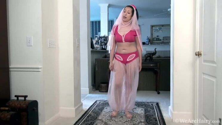 Stacie Rose's Genie is a Hairy, Brunette Delight