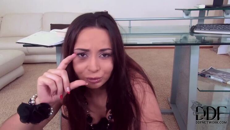 Aurelly Rebel Wears Stockings For Miracle Deepthroat