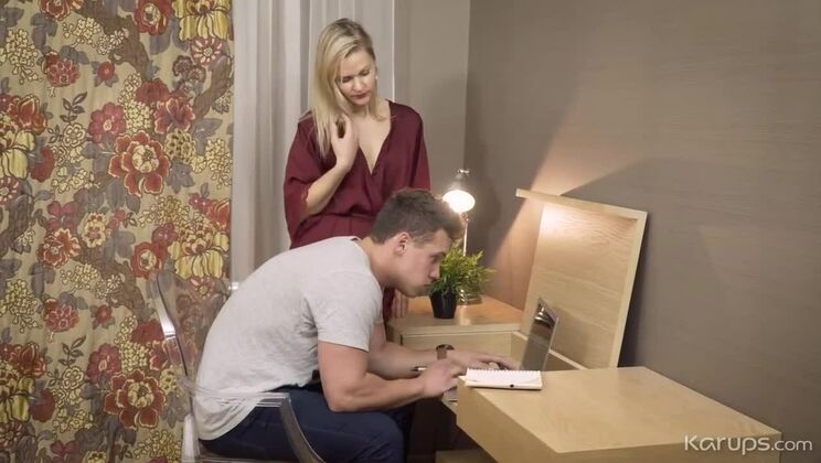 Handjob from a Hot Blonde Babe