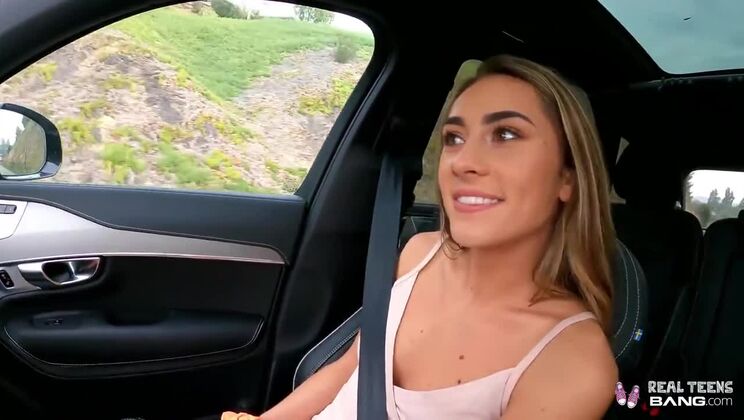 Mackenzie Mace Sits on a Dick While Hiking