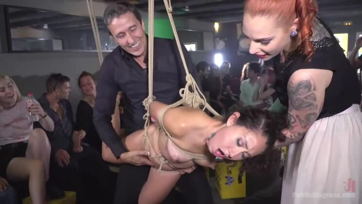 [PublicDisgrace] - Melody Petite Gets Dominated and Fucked in Public by Juan Lucho - Juan Lucho - Steve Holmes - Melody Petite - Silvia Ruby