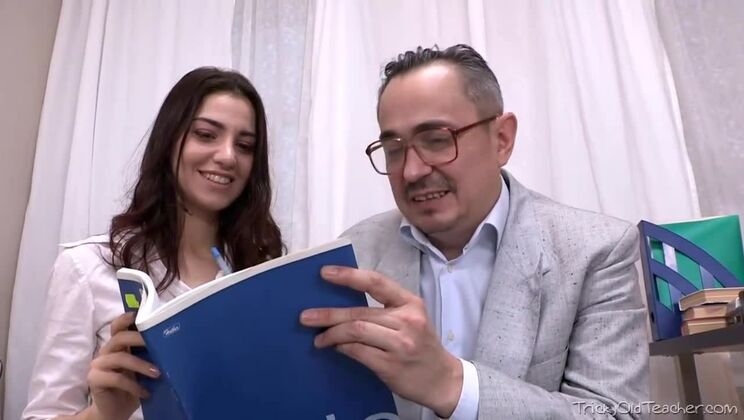 Teacher Fucks Young Russian Brunette