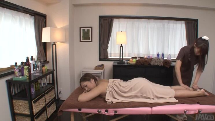 Yuna Harumoto and Maika's Steamy Lesbian Fun