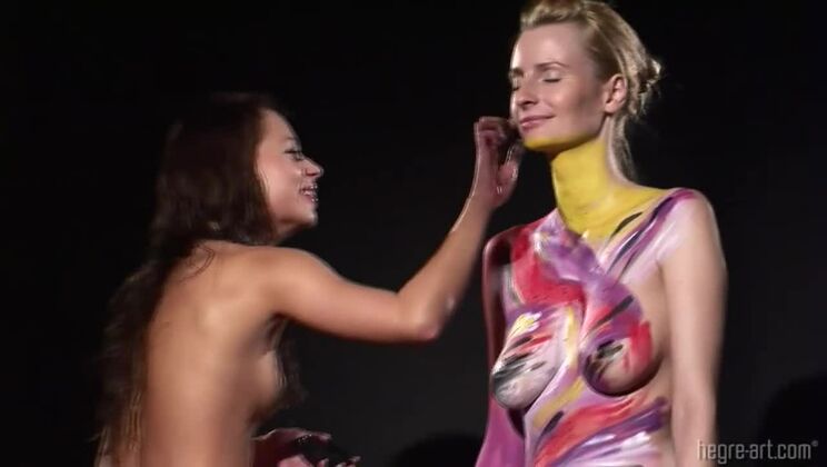 [Hegre] - Erica and Karolina's Sexy Body Art - Anna AJ