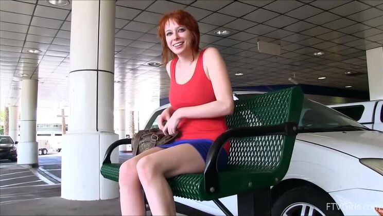 Redhead Zoey's Outdoor Escapade!