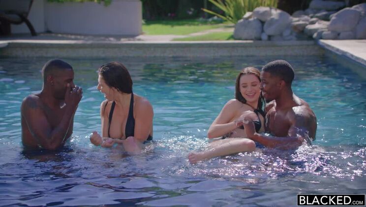 [BLACKED] - Isiah Maxwell and Jason Brown with BBC - Lana Rhoades - Isiah Maxwell - Leah Gotti - Jason Brown