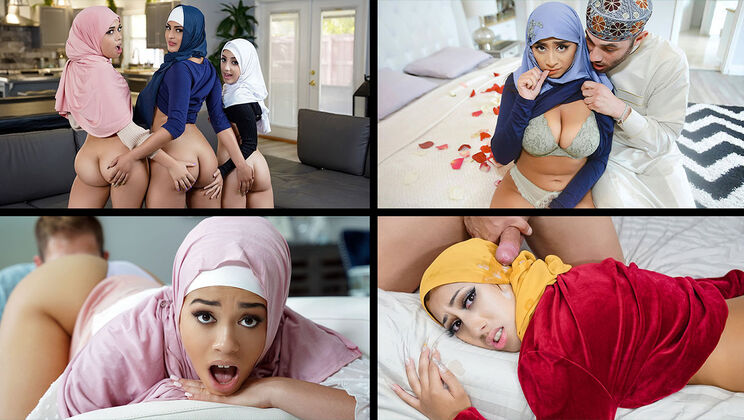 [TeamSkeetSelects] - Hijab Sex Fest - Aaliyah Hadid - Ella Knox - Penelope Woods - Willow Ryder