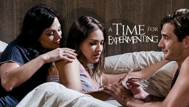 [PureTaboo] - Lesbian Threesome with Blowjob and Cum Swapping - Nathan Bronson - Gizelle Blanco - Mona Azar