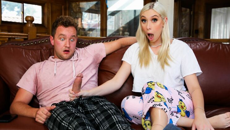 [OutOfTheFamily] - Blonde Stepsister Kay Lovely Deep Throats & Swallows Cum - Van Wylde - Kay Lovely