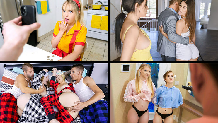 [TeamSkeetSelects] -  Girls Excited To Study Together  - Kyler Quinn - Lilly Bell - Dakota Burns - Brixley Benz