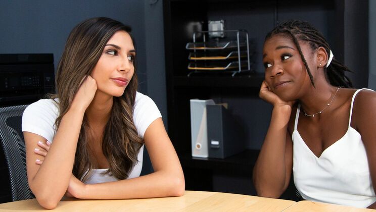 [WebYoung] - Big Natural Tits Brunettes in Lesbian Action