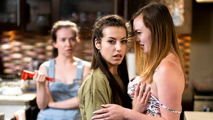 Brunette Teen Licks Redhead's Pussy