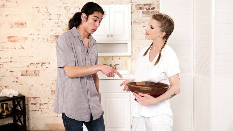 Kissing and Blowjob with Redhead