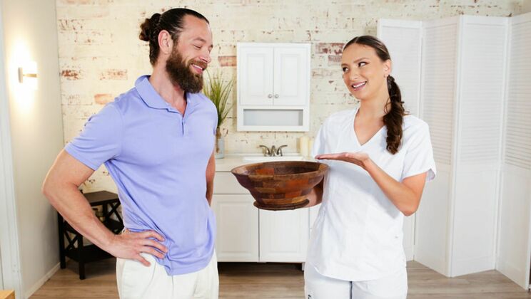 [NuruMassage] - Nuru Massage with Brunette Izzy Lush - Brad Newman - Izzy Lush