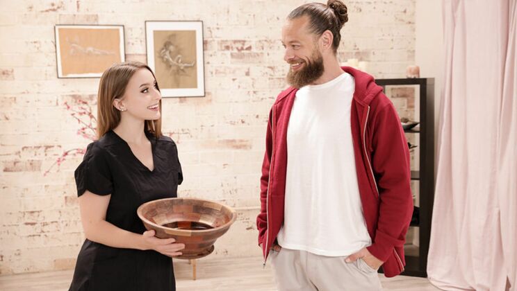 [NuruMassage] - Hard Work Pays Off with KISSING!