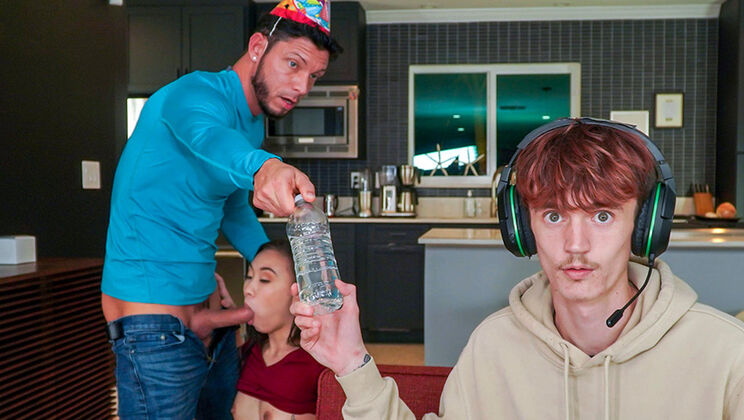 Petite Brunette Kimmy Kimm's Birthday Fuck