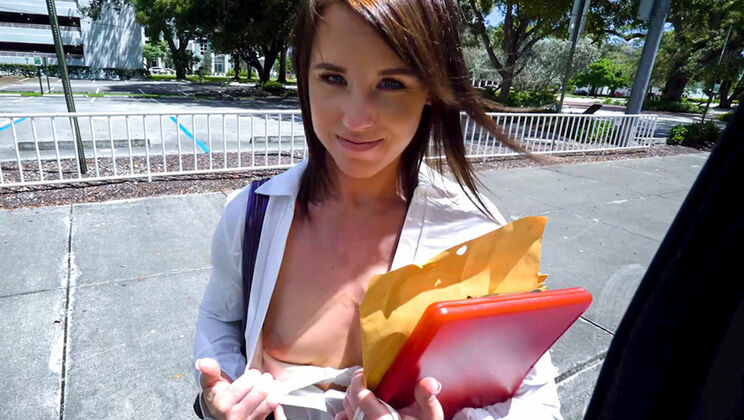 [BangBus] - Riley Jacobs Gets Fucked In Doggystyle And Missionary - Tony Rubino - Riley Jacobs