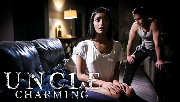 Teen Brunette Emily Willis Gets Rough Blowjob from Uncle