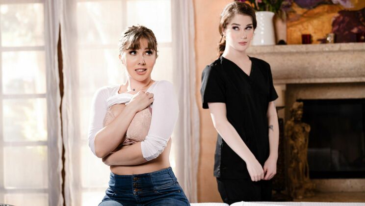 [AllGirlMassage] - Lena Paul & Evelyn Claire - Big Tits Lesbian Massage & Pussy Licking - Lena Paul - Evelyn Claire