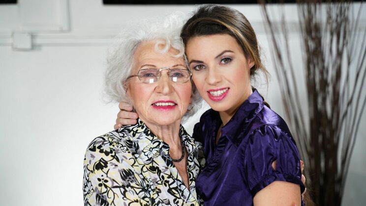 [OldYoungLesbianLove] - Fetish Fun for a Granny