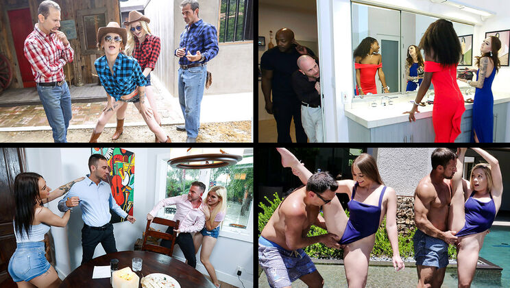 [DaughterSwap] - MMFF Foursome: Riley, Katie, Megan, and Kenzie - Riley Star - Katie Kush - Megan Hughes - Kenzie Madison