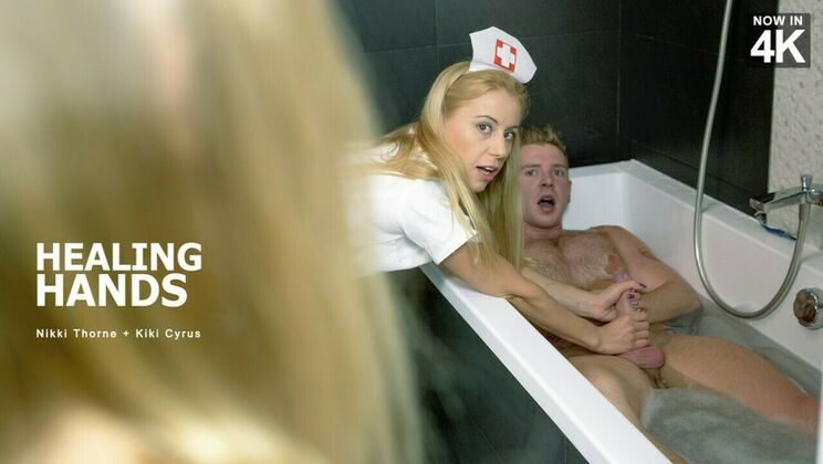 [Babes.com] - Blonde MILF Gets Healing Handjob - Chad Rockwell - Kiki Cyrus - Nikky Thorn