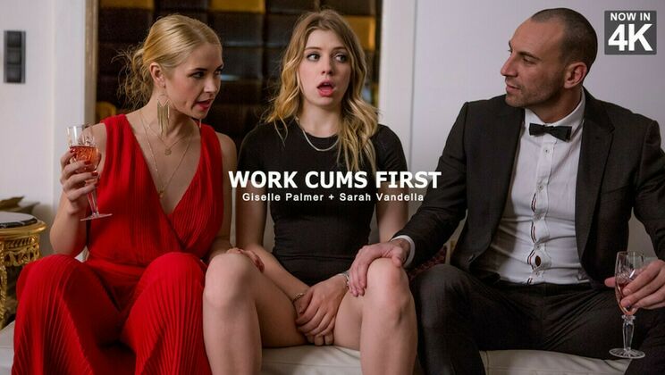 [StepmomLessons] - Outdoor Facial for Two Hot Babes - Work Cums First - Sarah Vandella - Stirling Cooper - Giselle Palmer