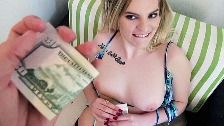 Tattooed Babe Rides Cock on Beach