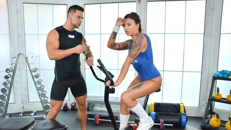 [FitnessRooms] -  Gym Sex with Angelo Godshack - Angelo Godshack - Adel Asanty