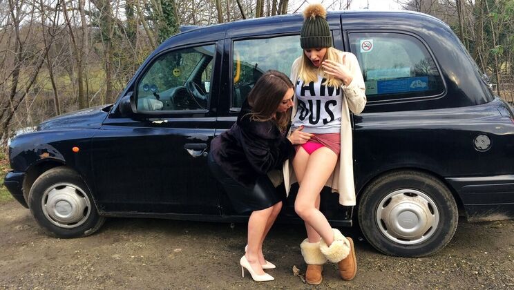 [FemaleFakeTaxi] - Lesbian Fun with Curvy Blonde Danielle Maye - Danielle Maye