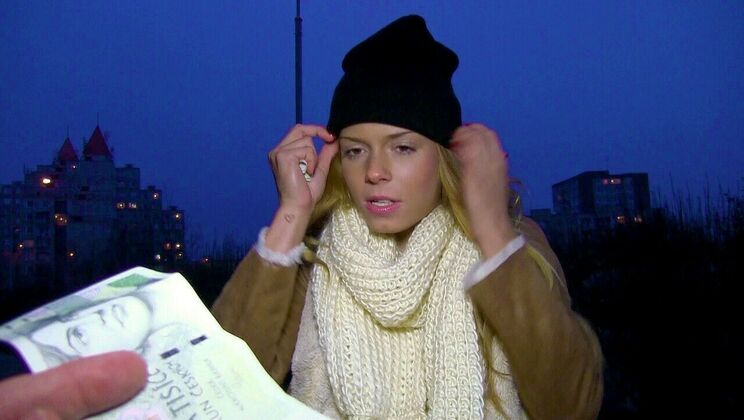 [PublicPickups] - Blonde Euro Sucks Stranger's Penis - Chrissy Fox