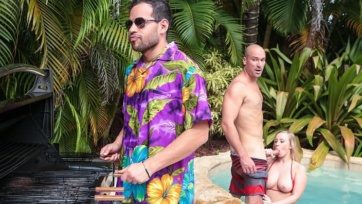 [SneakySex] - Bailey Brooke's Standing Doggystyle in the Deep End