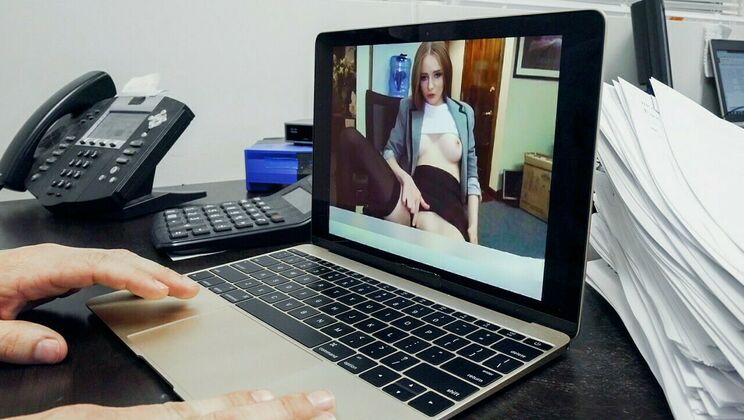 [PervsOnPatrol] - Sexy Office Girl's Cam Show - Robby Echo - Ava Hardy