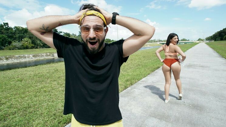 [PervsOnPatrol] - Hit and Run with Brunette Beauty - Valentina Jewels - Tony Rubino