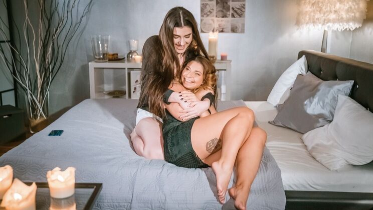 [Lesbea] - Pussy Licking and Ass Fingering with Lesbian Lovers - Amy Red - Marry Morrgan