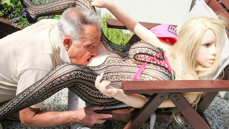 [GrandparentsX] - Gunther Masturbates with Sex Toy - Dirty Gunther - Dolly the Doll