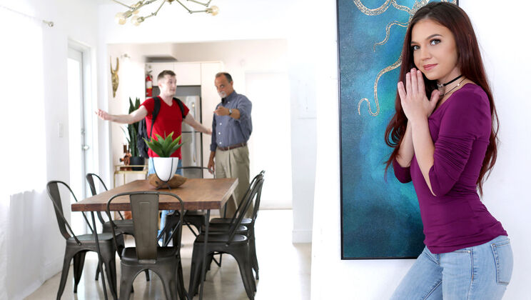 [FamilyStrokes] - Taboo Stepfamily: Math Problem Solved with Sex - Brick Danger - Ava Haze