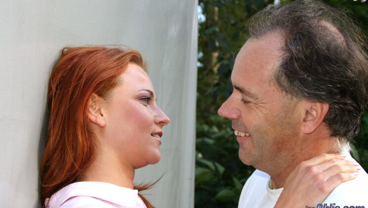 [Oldje] - Parking Lot Sex with a Young Redhead - Jasmina - Erick