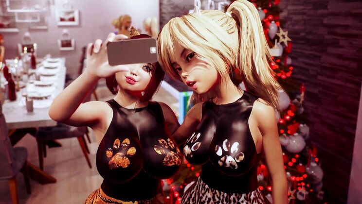 [Futanarica] - Anal Xmas Group Sex Party - Oliver Trunk - Sasha Paige - Aleksandr Bright - Alex Stevens - Tim Monster Cock - Sofa Weber