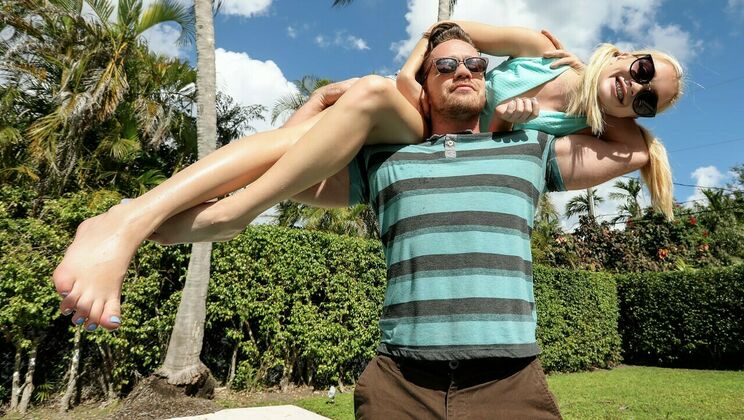 Blonde In Pool With Big Dick