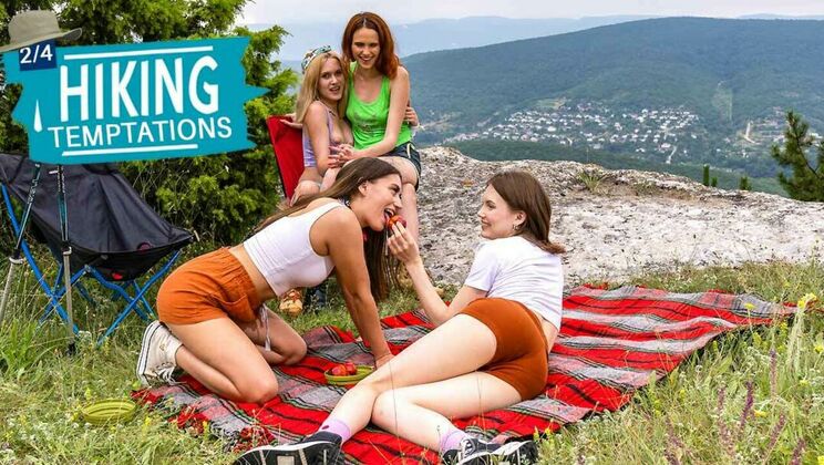 [ClubSweethearts] - Hiking and Horny Lesbian Teens - Angel Rai - Elise Moon - Milka Wey - Una Fairy