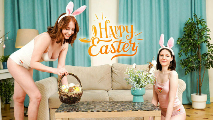 [ClubSweethearts] - Easter Bunny Surprise for Emma and Margo - Emma Korti - Margo von Teese