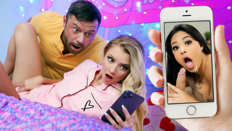 [DaughterSwap] - Sexy Facetime with Riley, Serena, and Their Lovers - Riley Star - Serena Santos - Preston Parker - Sergeant Miles