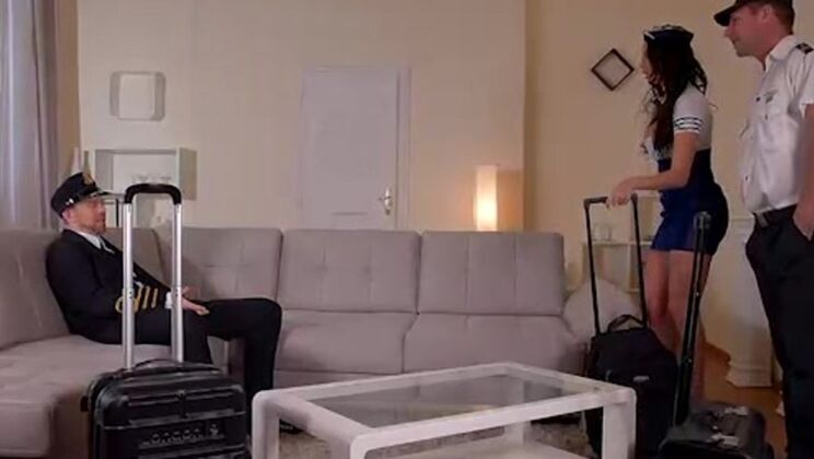 [PornWorld] - French Stewardess Gets Hardcore DP - Anissa Kate - Erik Everhard - David Perry