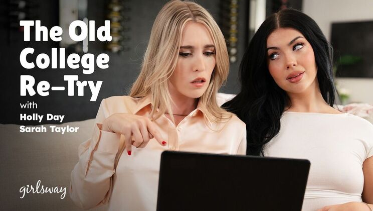 [Girlsway] - 69 and Rimming in College - Sarah Taylor - Holly Day